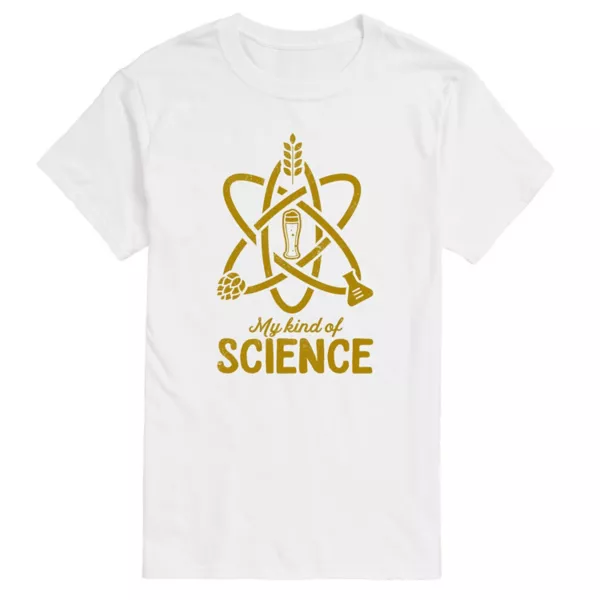 

Графическая футболка My Kind of Science больших размеров Licensed Character, белый