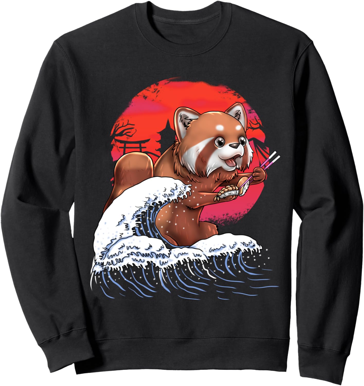 

Красная панда, суши, японский стиль Харадзюку, ретро, винтажная толстовка, черная Asia Vaporwave Graphic Streetwear, Черный, Красная панда, суши, японский стиль Харадзюку, ретро, винтажная толстовка, черная Asia Vaporwave Graphic Streetwear