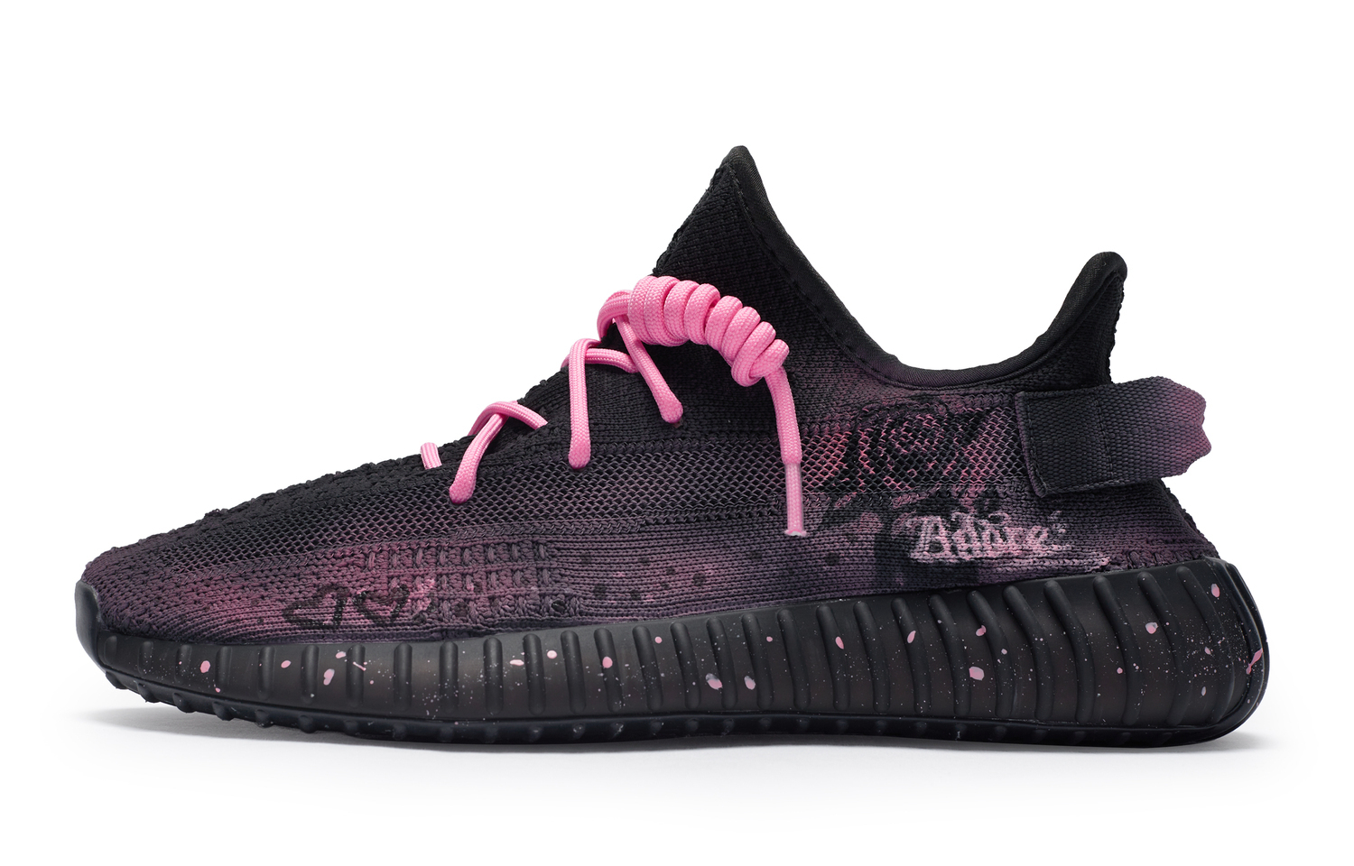 Adidas Originals Yeezy Boost 350 V2 811 Manufacture Rose Pink специальная коробка низкие кеды унисекс черно-розовые, цвет Black Pink — фото 4