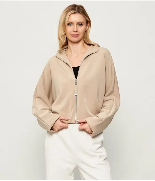 Куртка Эбейя cropped fit Boss, бежевый
