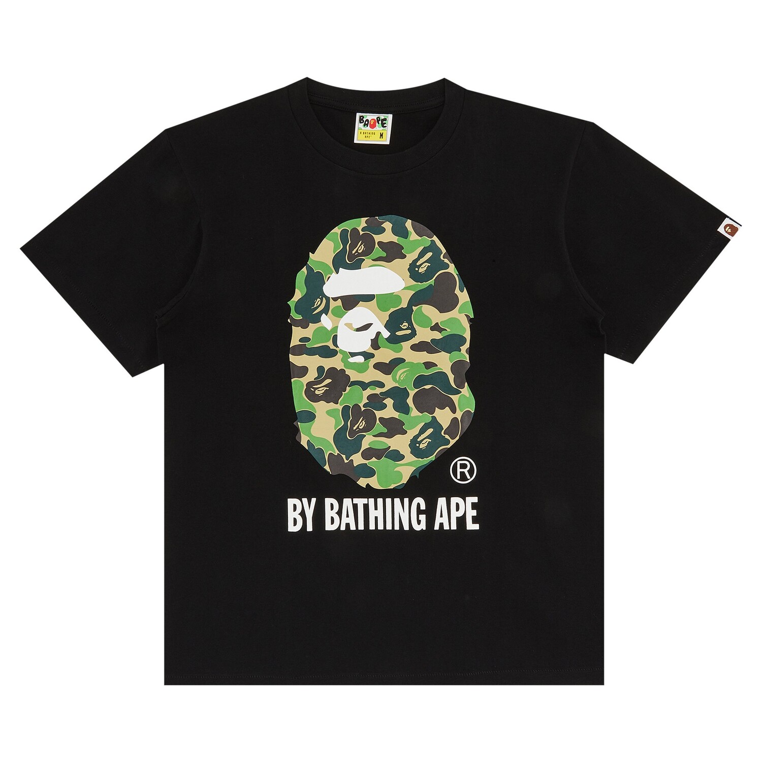 

Футболка BAPE ABC Camo By Bathing Ape, цвет черный/зеленый