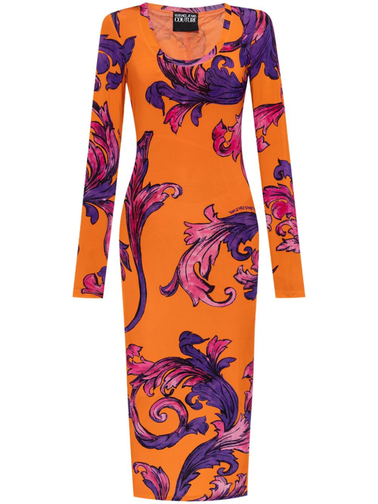 

Versace Jeans Couture платье Barocco Outline, оранжевый