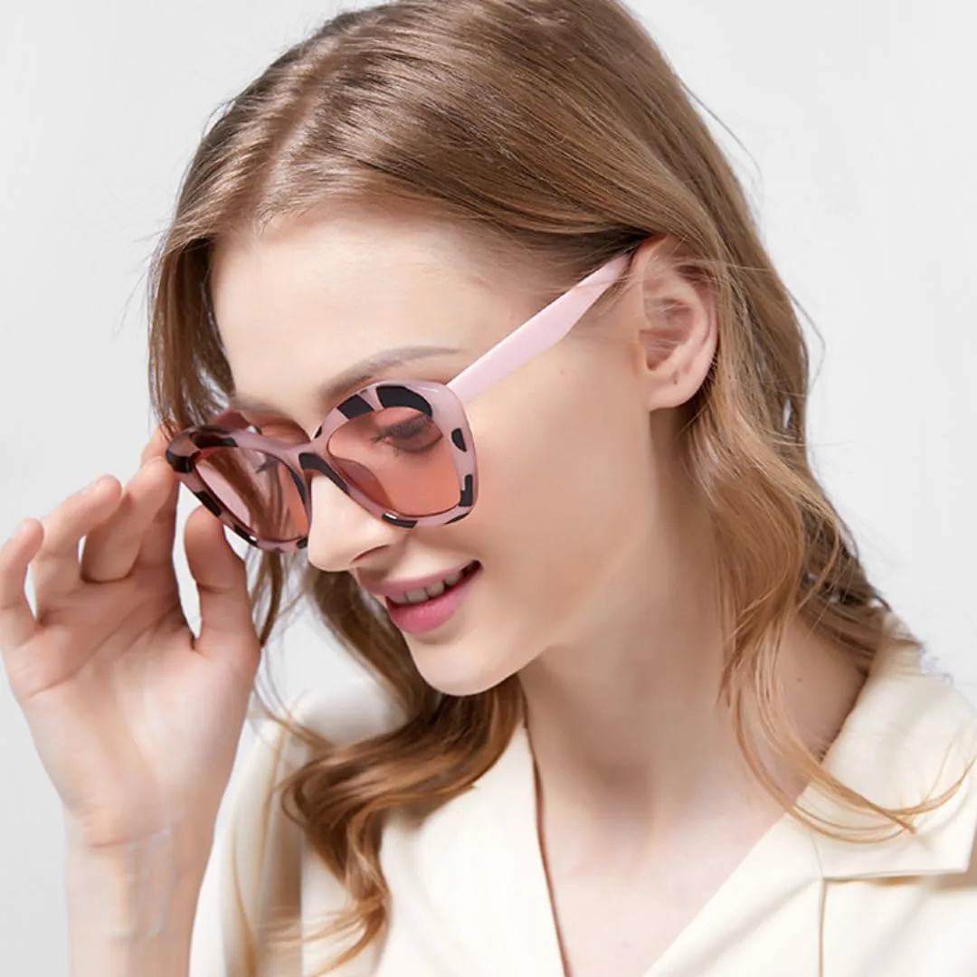 

Солнцезащитные очки с защитой UV400 | Градиентные линзы "кошачий глаз" | Для женщин и мужчин | Для занятий спортом на открытом воздухе и вождения DSVIGF, Pink Pink