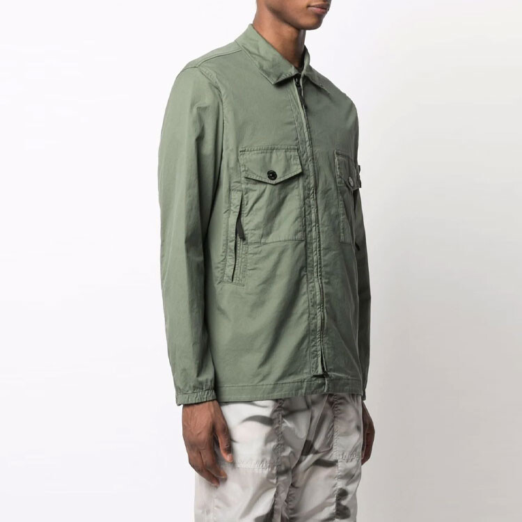 Куртка мужская зеленая Stone Island, зеленый — фото 4
