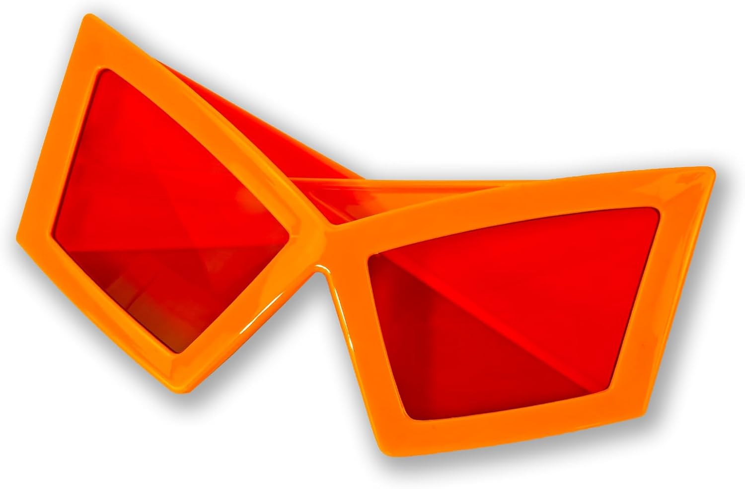 

Забавные большие солнцезащитные очки для вечеринок, максимальная ширина 5,9 дюйма. Веселый аксессуар для костюмов на дни рождения и танцевальные вечеринки Daxilonyz, Orange