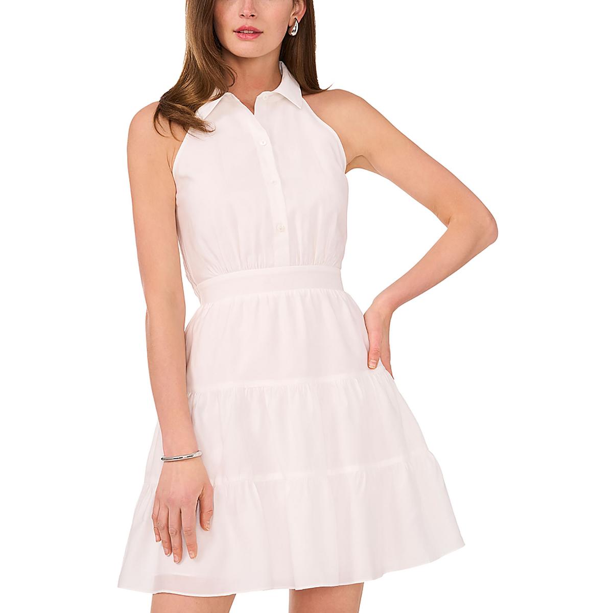 

Женское многоуровневое платье-рубашка с оборками 1.State, цвет coconut cove