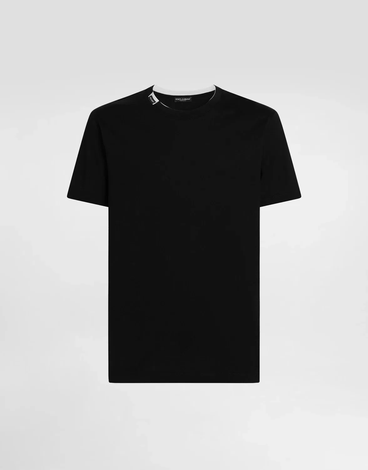 Футболка из хлопкового джерси Dolce & Gabbana, черный