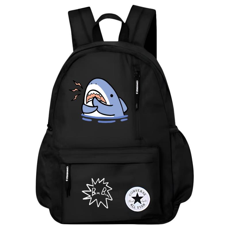 

Converse Полиэстеровый рюкзак обычный мужской черный, Shark