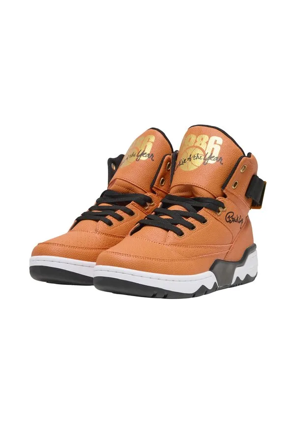 Кроссовки "новичок года 1986" Patrick Ewing, Orange/Black/White — фото 2