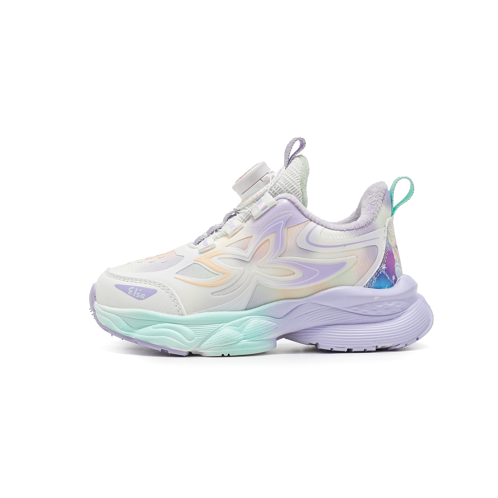 

Замороженные беговые кроссовки kids' Disney, бежевый зеленый фиолетовый[thermal thin cotton]