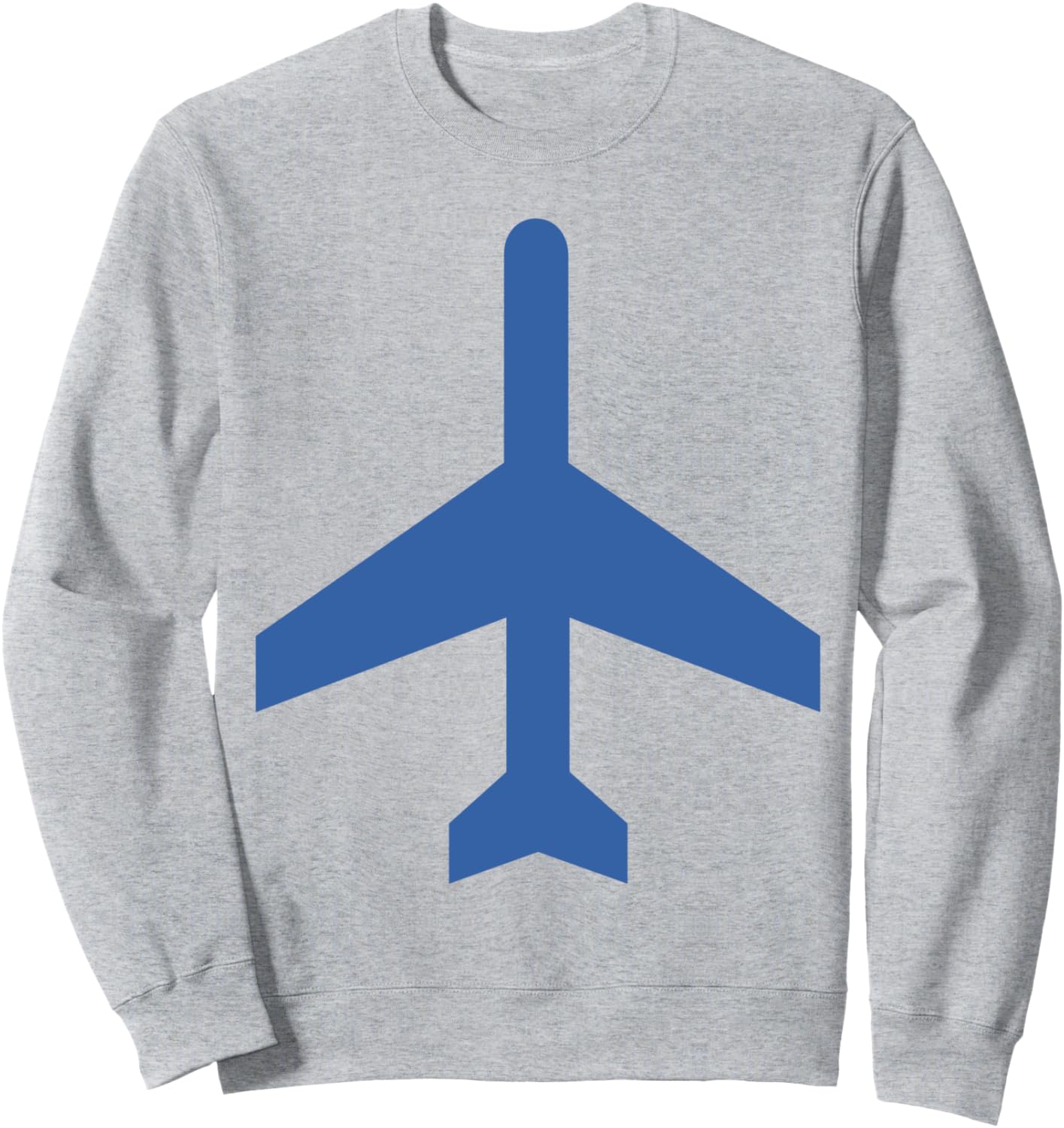 

Синяя толстовка с изображением самолета, серая Fashion Tees