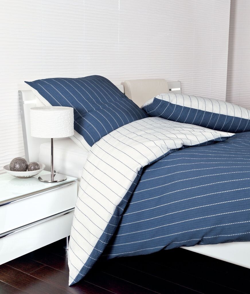 

Janine Mako Soft Seersucker, пододеяльник, 3 предмета, 240 x 220 см, наволочка 80 x 80 см, Tango 20020-0 Original Janine