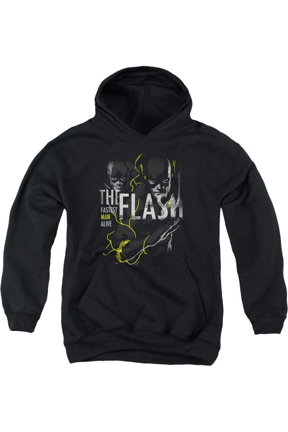 

Толстовка с капюшоном DC Comics Flash Bold Flash для молодежи Gildan, черный