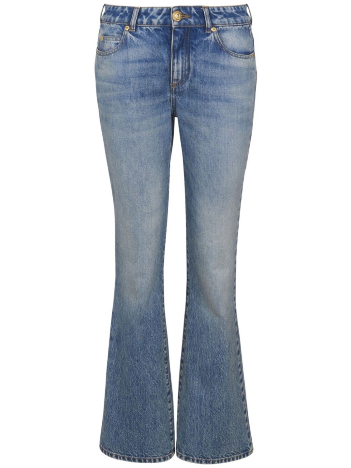 Расклешенные джинсы Balmain, синий