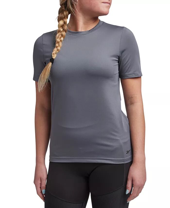 

Женская футболка Speedwick Slim Fit с круглым вырезом Reebok, серый