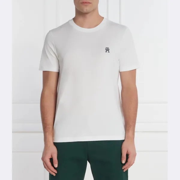 

Футболка стандартного кроя с монограммой imd Tommy Hilfiger, белый