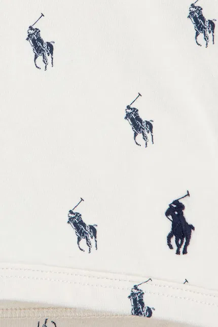 Боксеры детские хлопковые 3 шт Polo Ralph Lauren, синий — фото 4