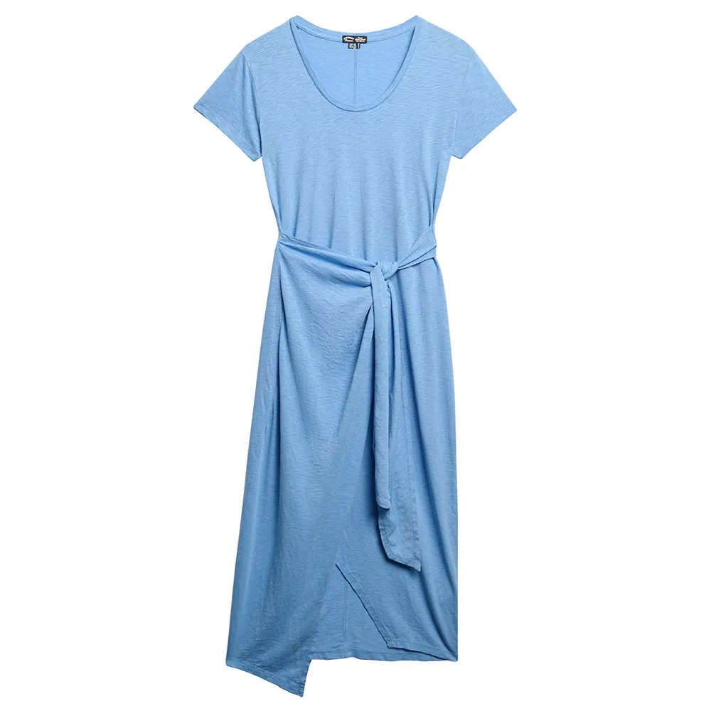 

Платье Superdry Slub Wrap, синий