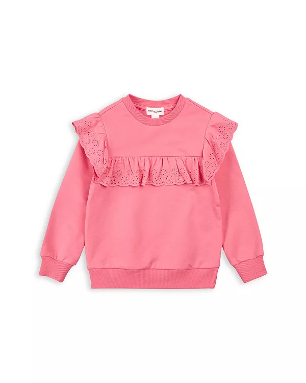 

Детская толстовка с конфетти и перфорацией - для малышек Miles The Label, розовый