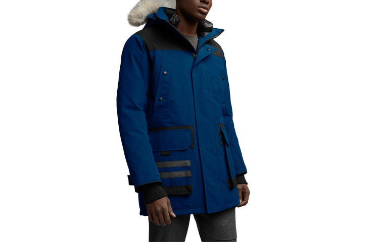 

Мужской пуховик Canada Goose, цвет polar night blue