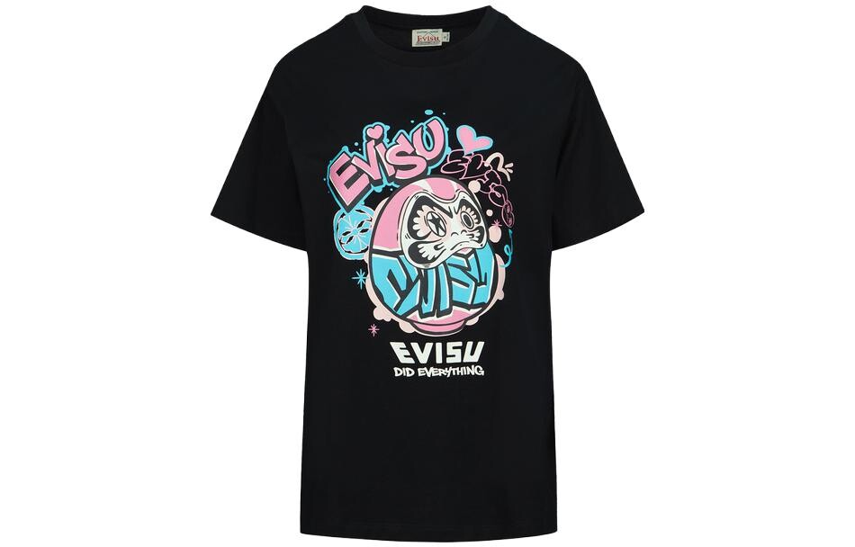 

Футболка женская черная Evisu