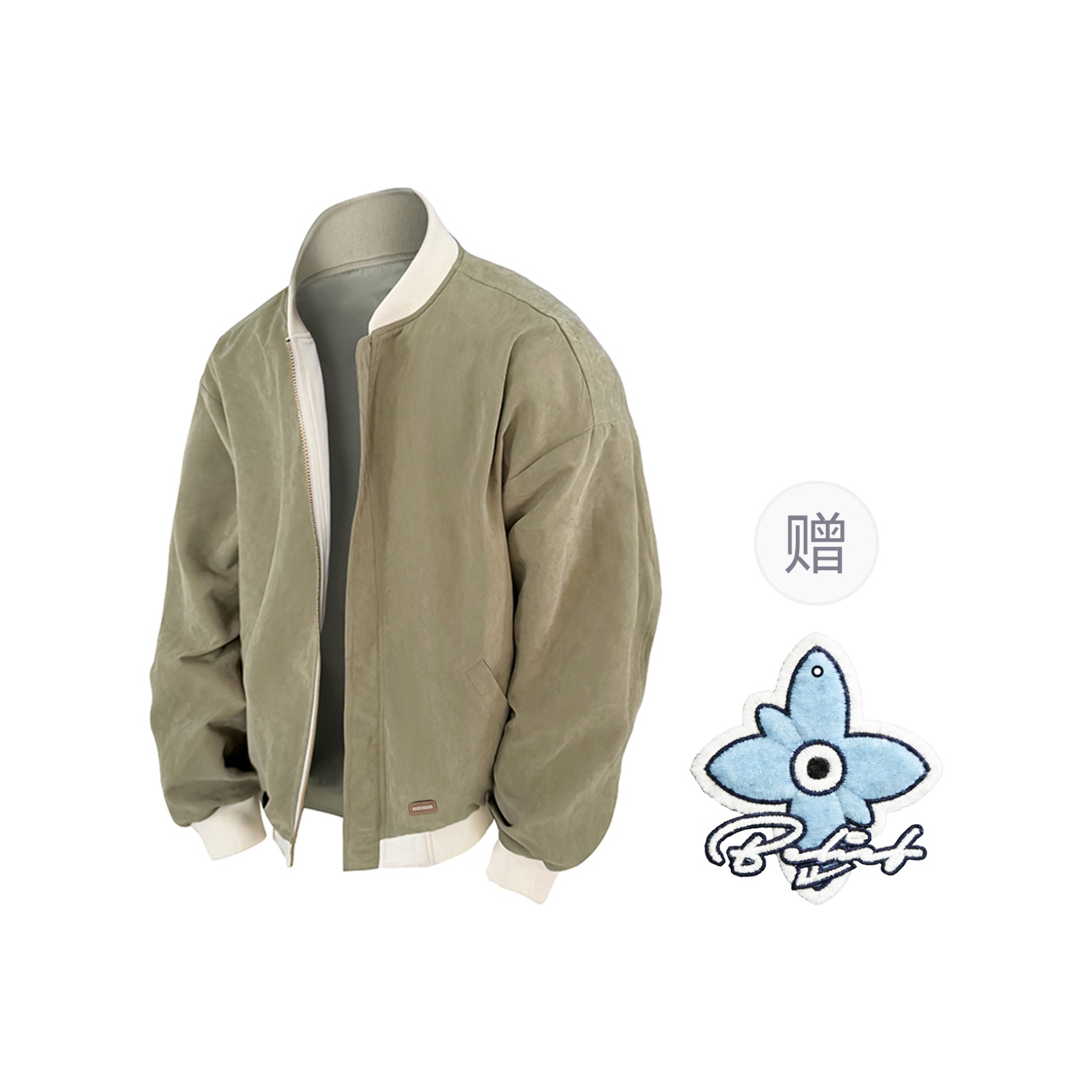 

Бейсбольная майка Unisex Stand Collar Moderate WARRIOR, хаки[comes with badge+scented sachet charm]