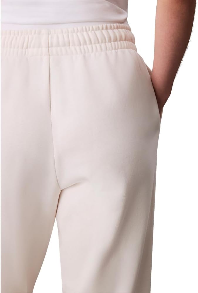 Женские спортивные брюки Calvin Klein с монограммой и логотипом, White Greige — фото 4