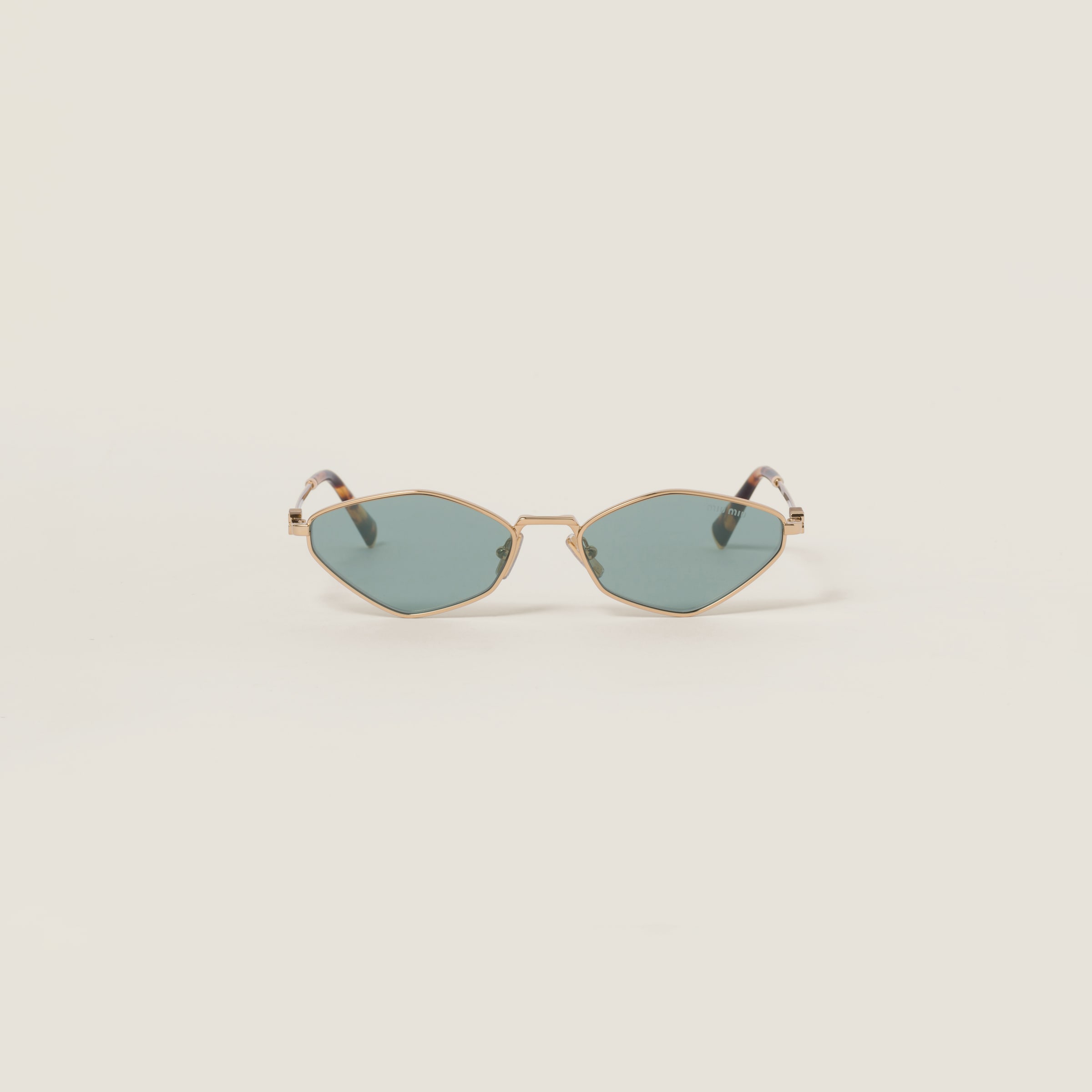 

Солнцезащитные очки miu miu с логотипом MIU MIU, линзы цвета водной зелени
