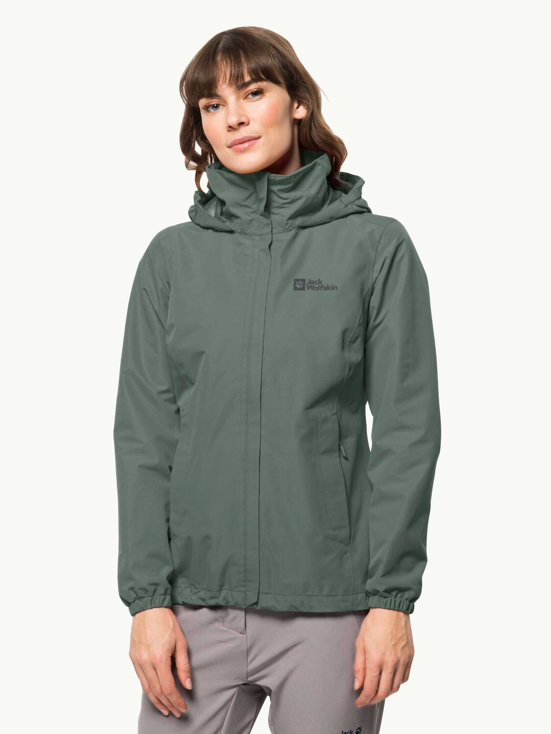 

Куртка Jack Wolfskin STORMY POINT 2L JKT W, зеленый