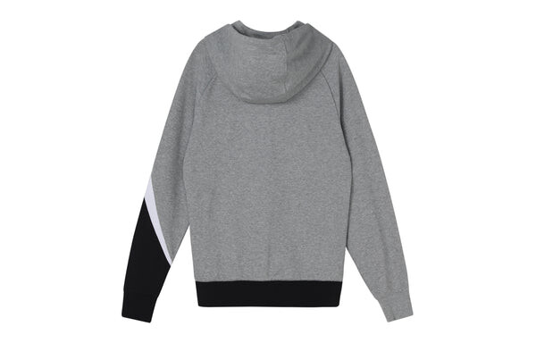 Толстовка Nike Sportswear Jacket Big Swoosh Training Graywhite, белый — фото 2