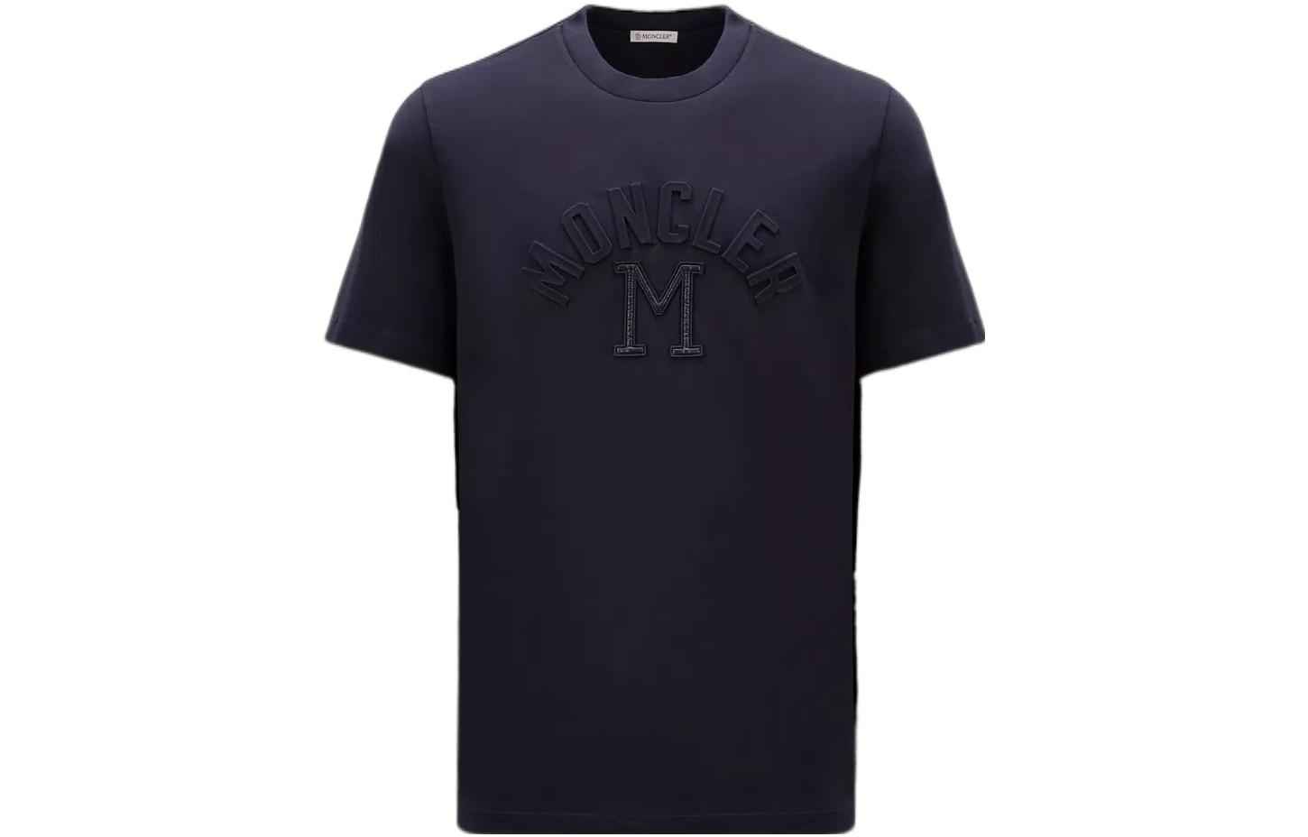 

Футболка SS23 мужская морская синяя Moncler