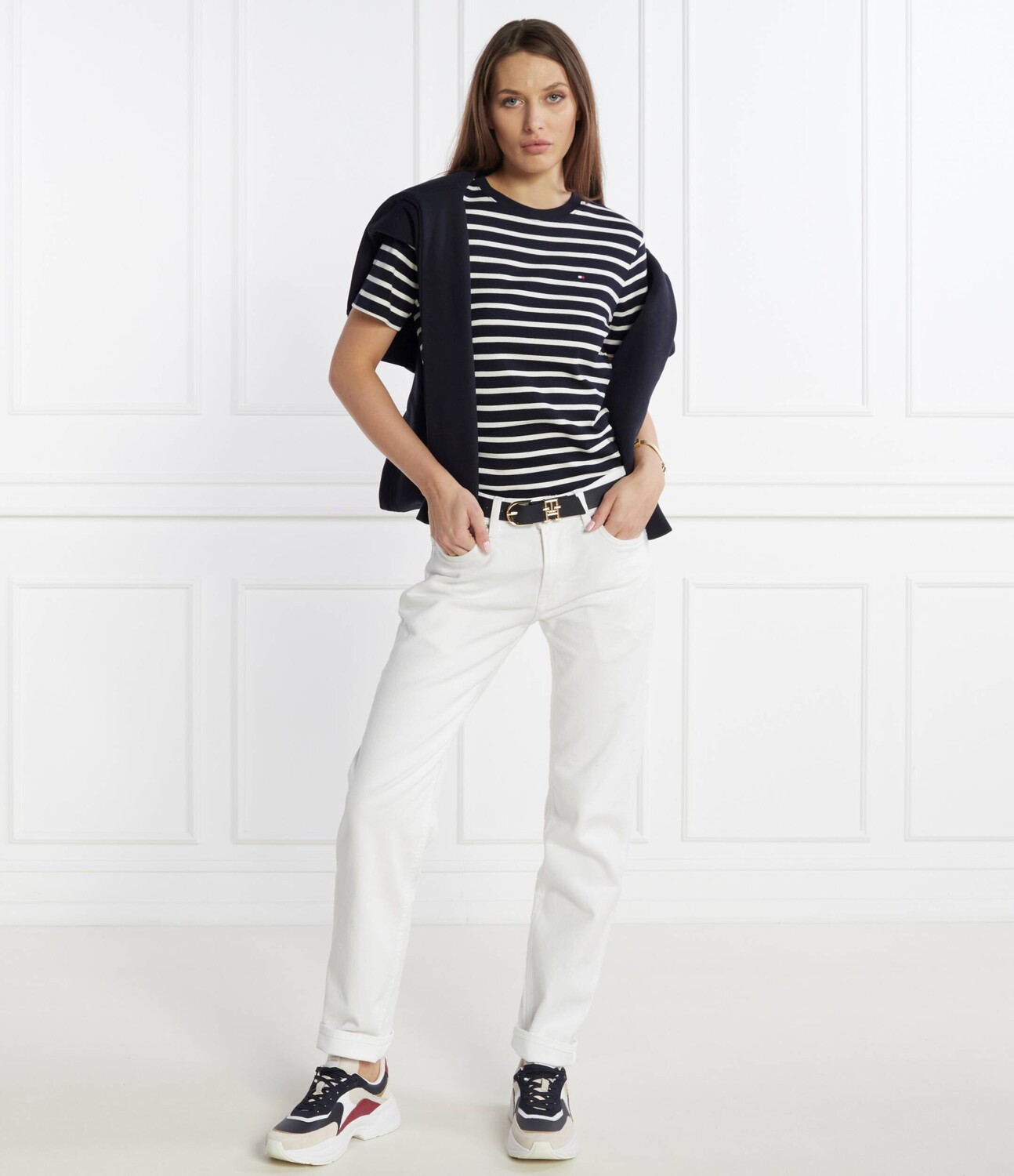 Футболка Tommy Hilfiger Slim Fit, черный — фото 2