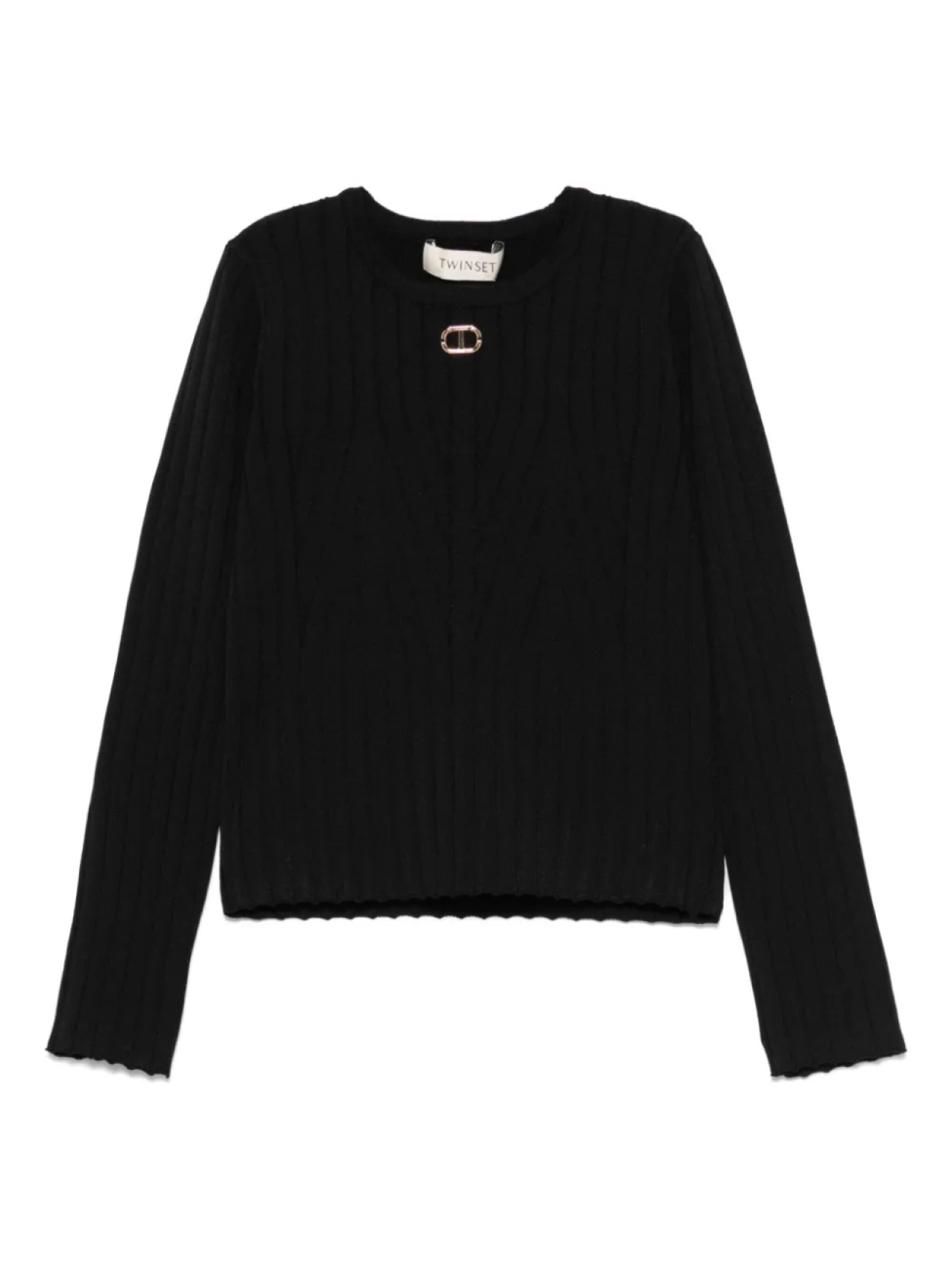 

TWINSET Kids топ в рубчик, черный