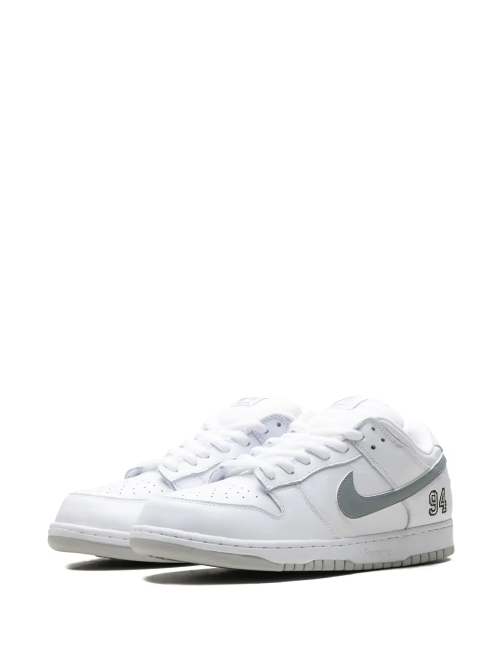 Кроссовки SB Dunk Low "Supreme - Белые" Nike, белый — фото 4