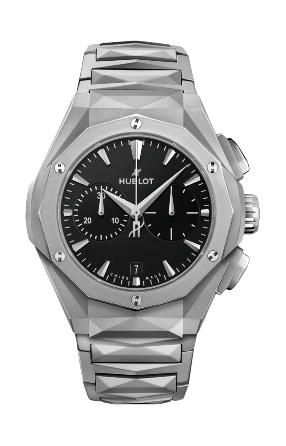 

Часы classic fusion chronograph orlinski full titanium 41 мм Hublot