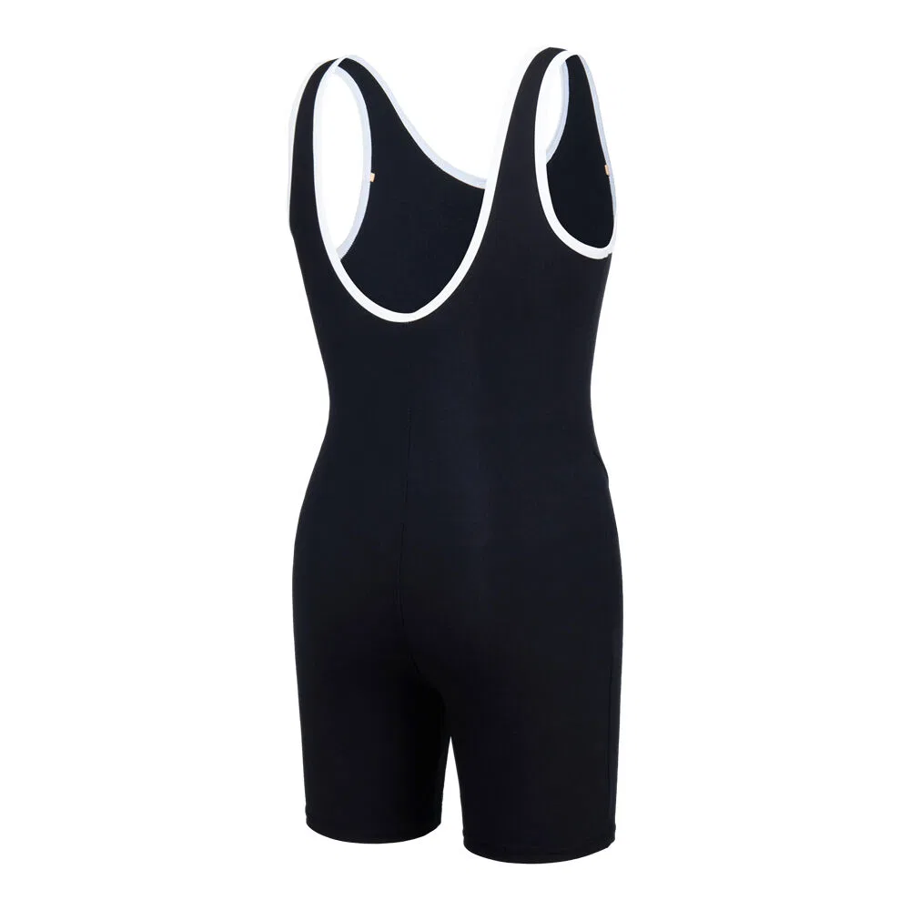 Детский слитный купальник Simple Color Block U-Back чёрного цвета от Renomaswim — фото 2