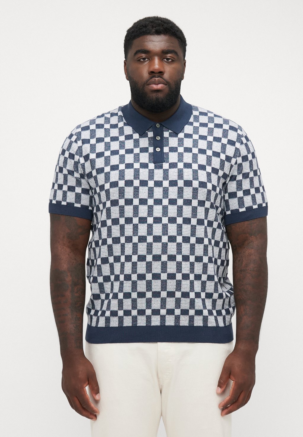 

Рубашка поло JPRKALVIN Jack & Jones, темно-синий