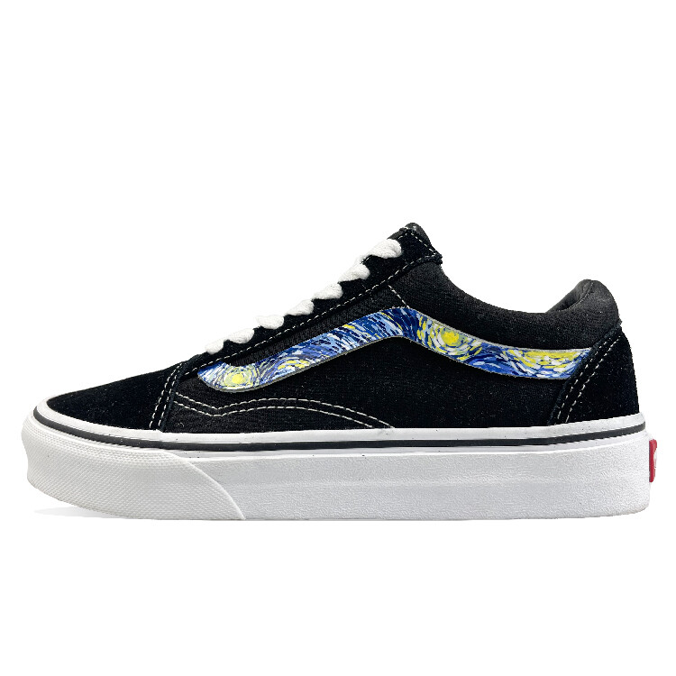 

Кроссовки Vans Old Skool Skateboarding Shoes Unisex Low-top White/blue, черный