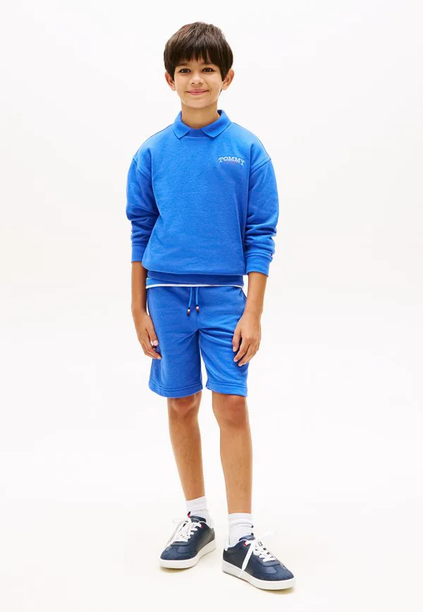 Спортивные шорты из махровой ткани с вышивкой логотипа Tommy Hilfiger, Empire Blue — фото 2