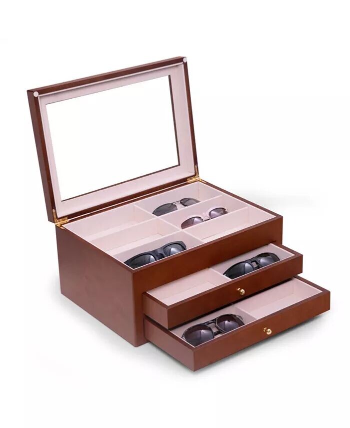 

Ящик для хранения солнцезащитных очков Cherry Wood 18 Bey-Berk, цвет Brown