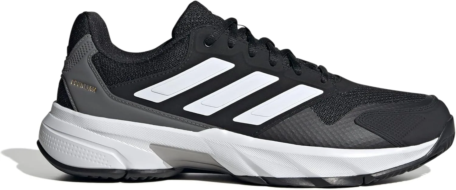 Мужские теннисные кроссовки Courtjam Control 3 adidas, белый — фото 2
