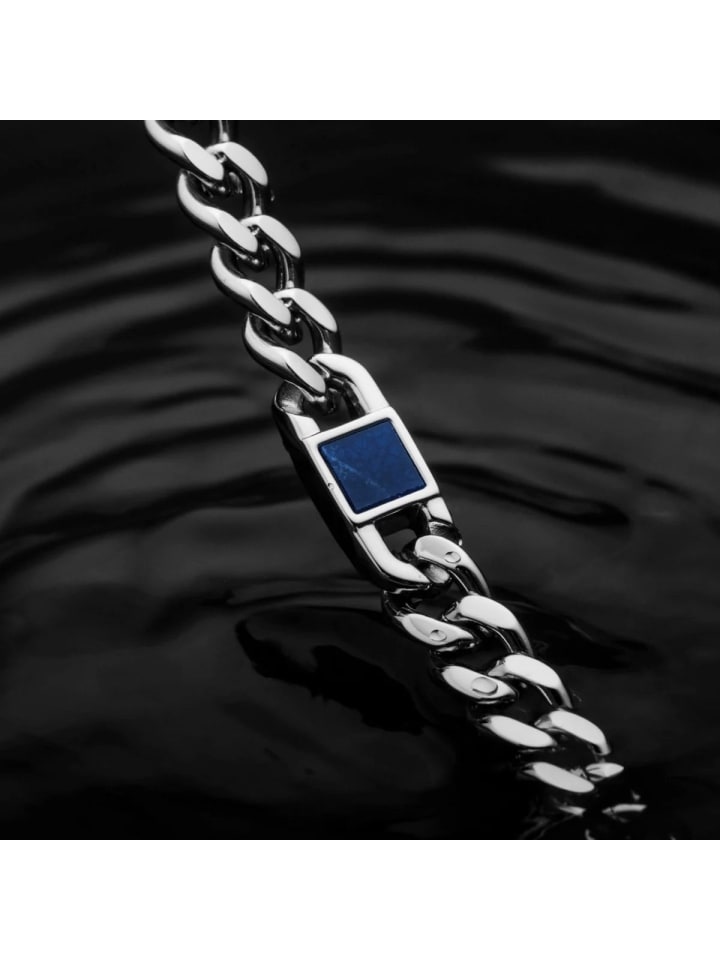 

Holzkern Мужская цепочка для телохранителя из нержавеющей стали, мраморно-серебристого цвета