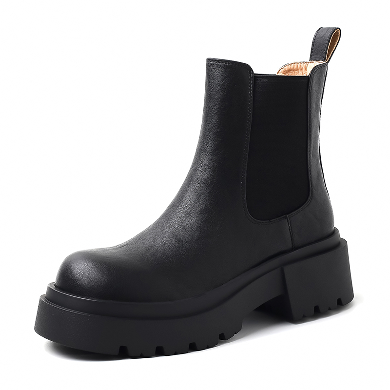 Короткие ботинки челси 4,5 см женские Yeezyy Reezy, Black