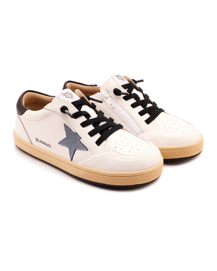 

Старые подошвы Платиновый бегун Кожаные кроссовки Old Soles, белый