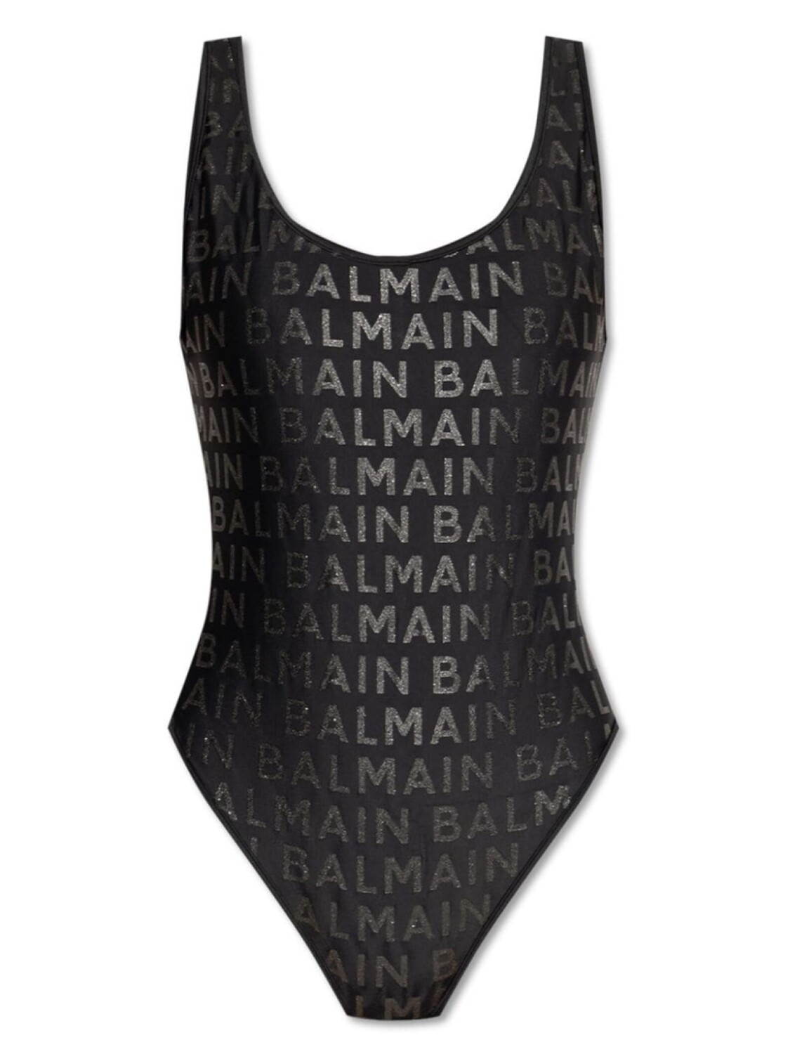 

Balmain купальник с логотипом, черный