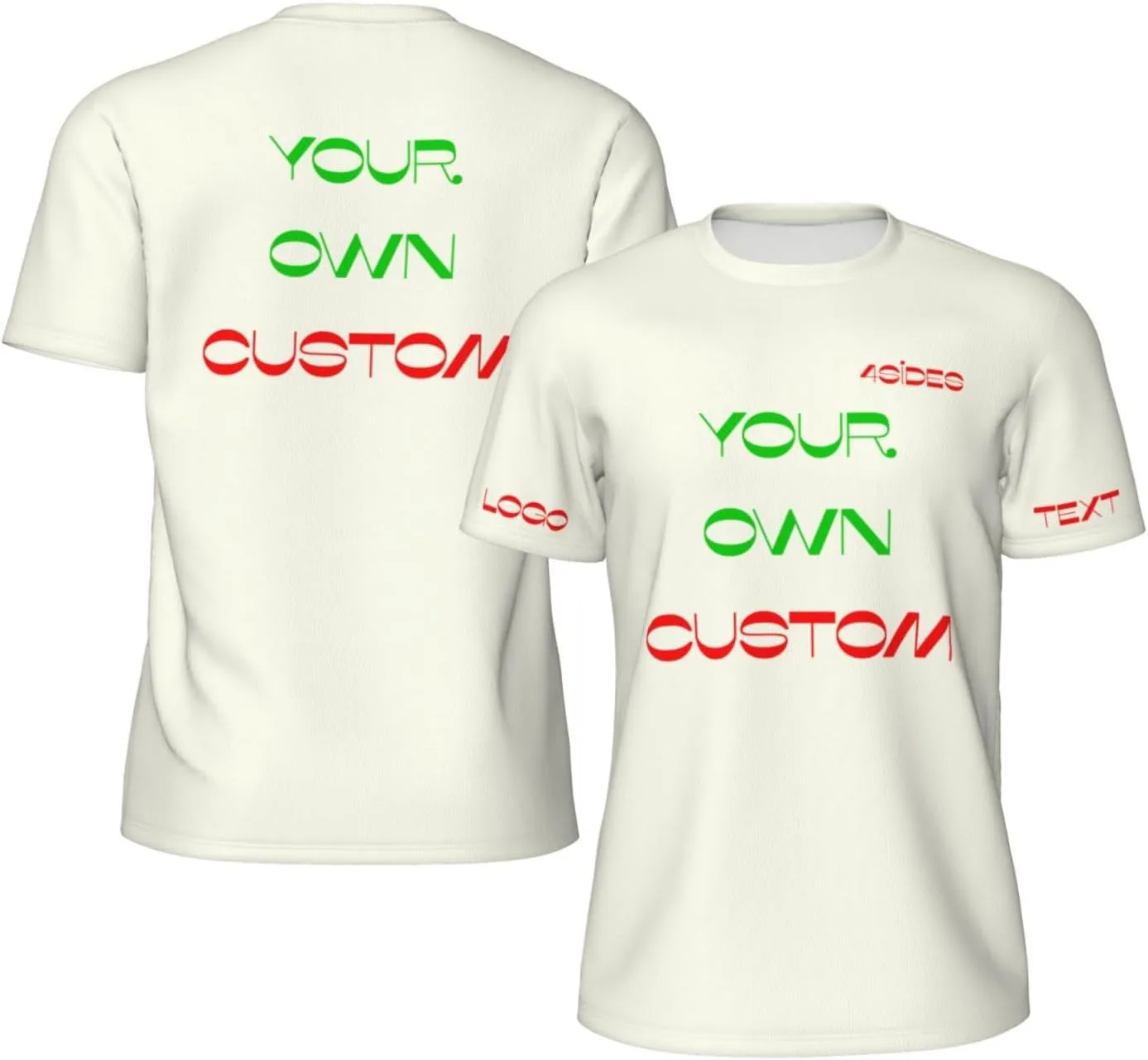 

Футболка Custom с принтом на 4 сторонах