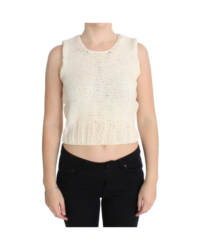 

Свитер без рукавов Pink Memories, бежевый