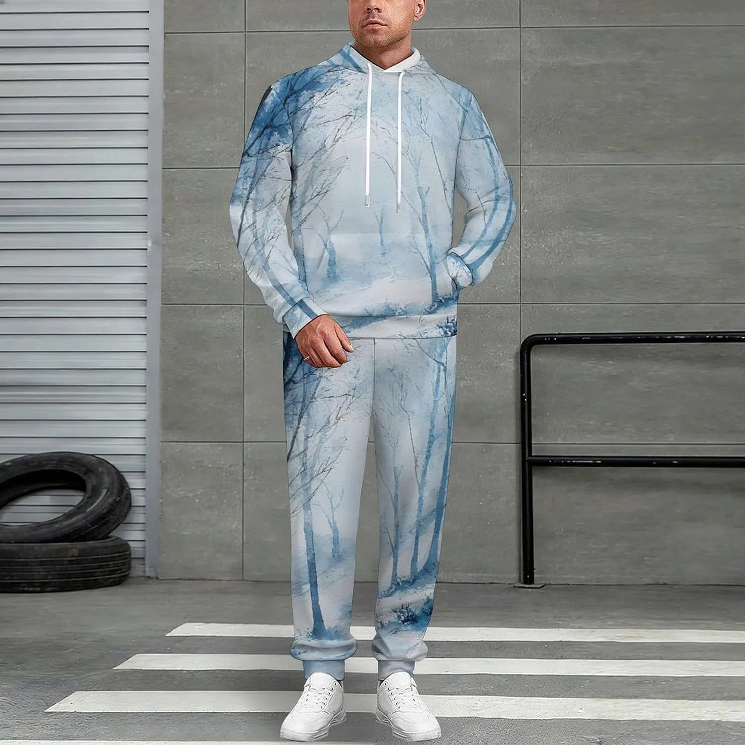 Женский спортивный костюм из двух предметов, водный пейзаж, Style — фото 3