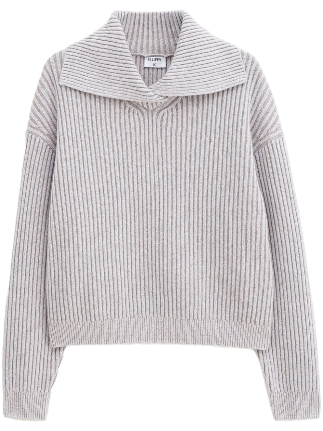 

Filippa K джемпер с ребристой вязкой, нейтральный цвет