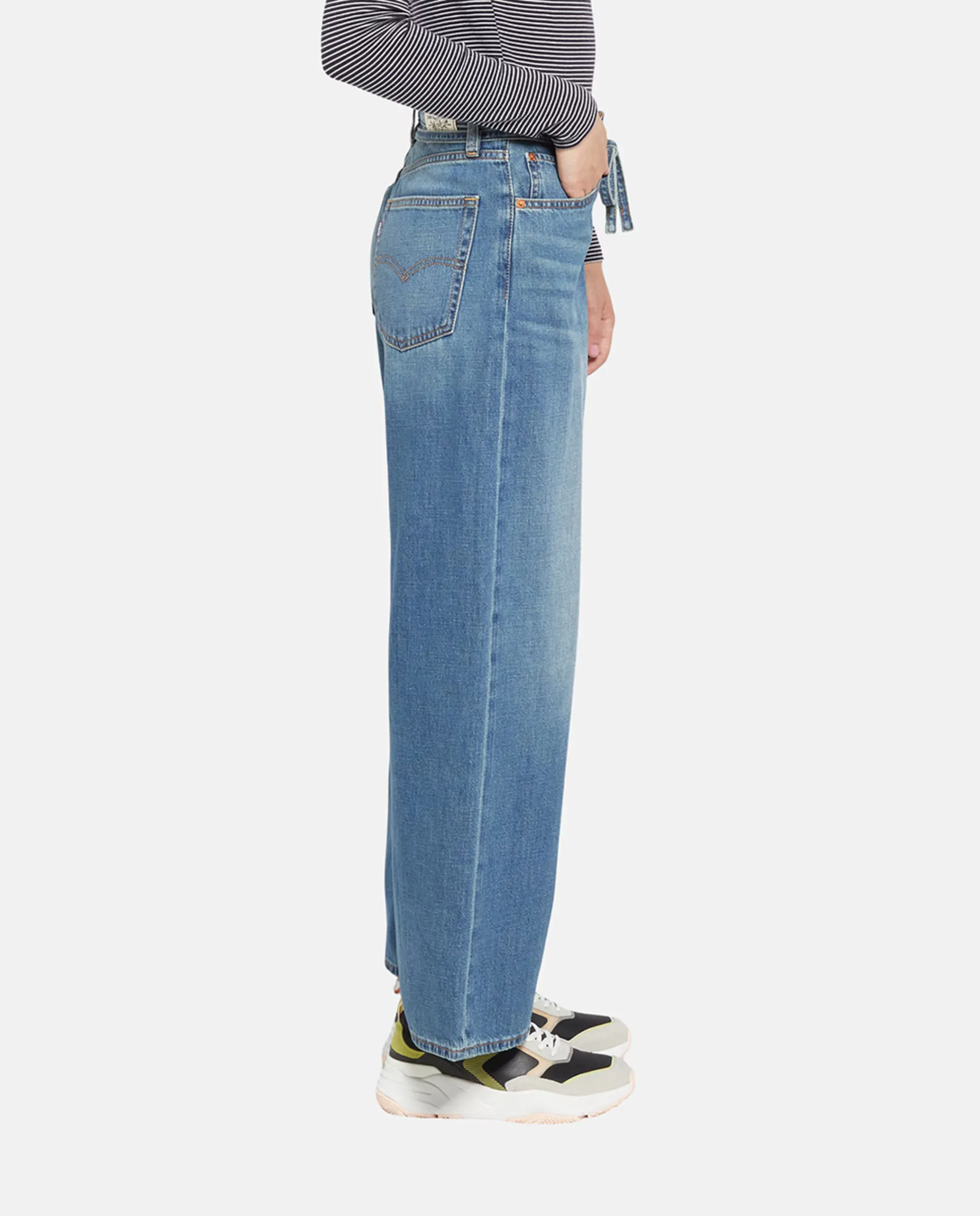 Женские джинсы Vaquero Ancho XL Straight с завышенной посадкой Levi's, синий — фото 4